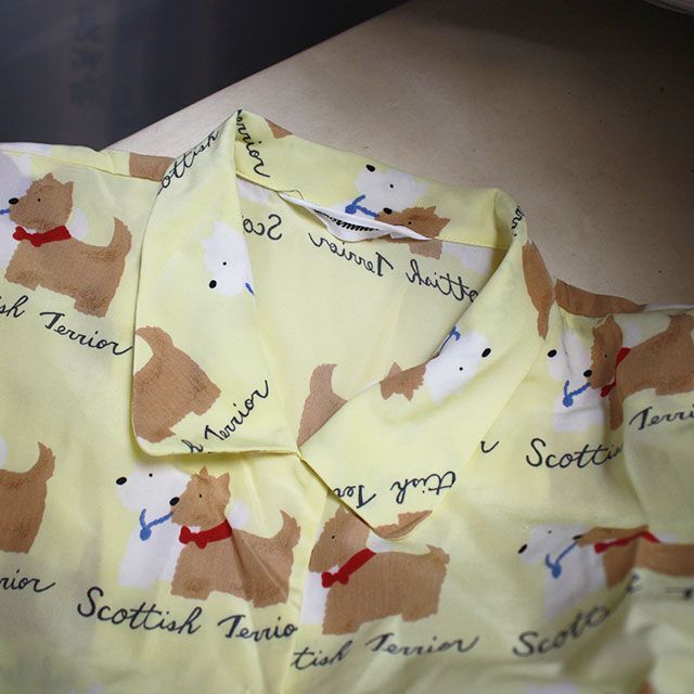 古着 スコッティフィールド 犬 La Amnlette 昭和レトロ レディースのトップス(シャツ/ブラウス(半袖/袖なし))の商品写真