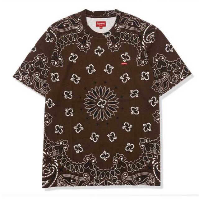 Supreme Bandana Brown Tee Lサイズ