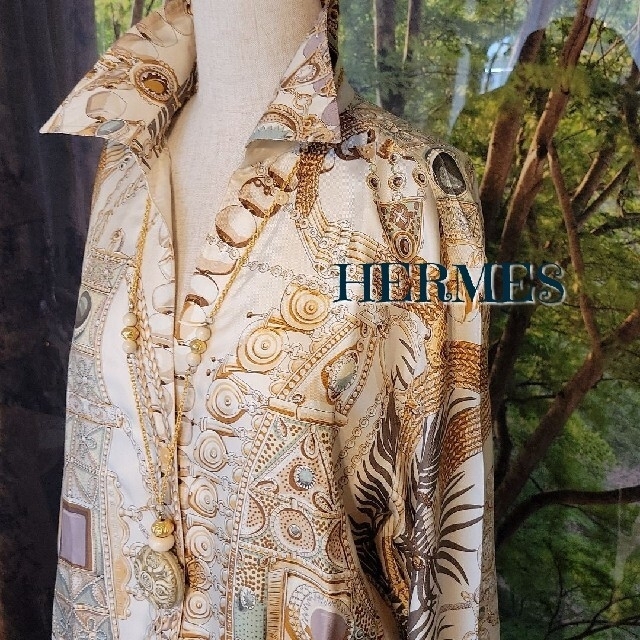 レア 稀少 HERMES エルメス マルジェラ期 シルクブラウス 44 期間限定