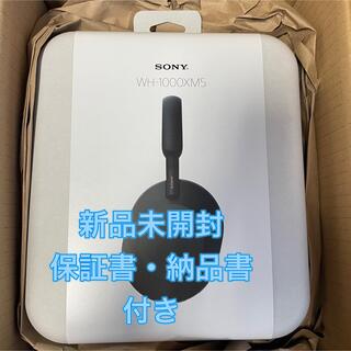 SONY - 【新品未開封】 WH-1000XM5 ブラック ノイズキャンセリングヘッドホン