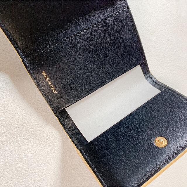 ブルー【新品未使用】マルニ トランク ミニウォレット 三つ折り財布