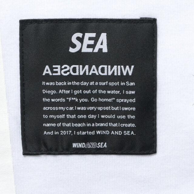 WIND AND SEA(ウィンダンシー)のBRISTOL SEA L/S EMBLEM TEE / WHITE  メンズのトップス(Tシャツ/カットソー(半袖/袖なし))の商品写真