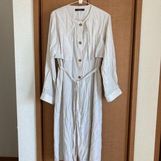 ダブルクローゼット(w closet)の美品シャツロングワンピース　ロングジャケット(ロングワンピース/マキシワンピース)