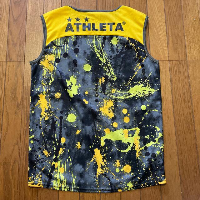 ATHLETA(アスレタ)のアスレタ プラティクスシャツ タンクトップ サッカー フットサル 150 美品 スポーツ/アウトドアのサッカー/フットサル(ウェア)の商品写真