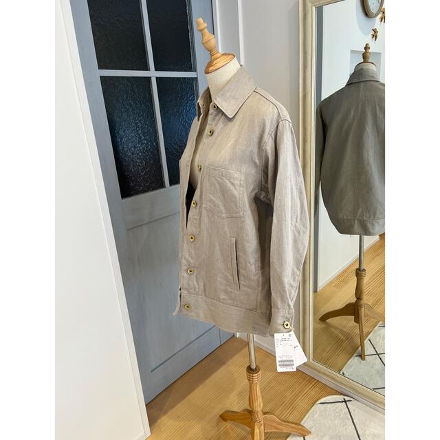 DEUXIEME CLASSE(ドゥーズィエムクラス)のDeuxieme Classe LINEN CHINO Gジャケット レディースのジャケット/アウター(Gジャン/デニムジャケット)の商品写真