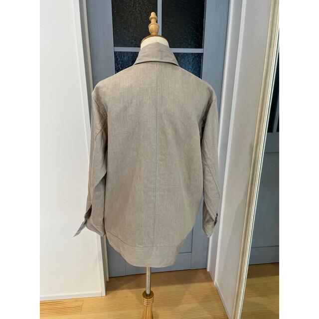 DEUXIEME CLASSE(ドゥーズィエムクラス)のDeuxieme Classe LINEN CHINO Gジャケット レディースのジャケット/アウター(Gジャン/デニムジャケット)の商品写真