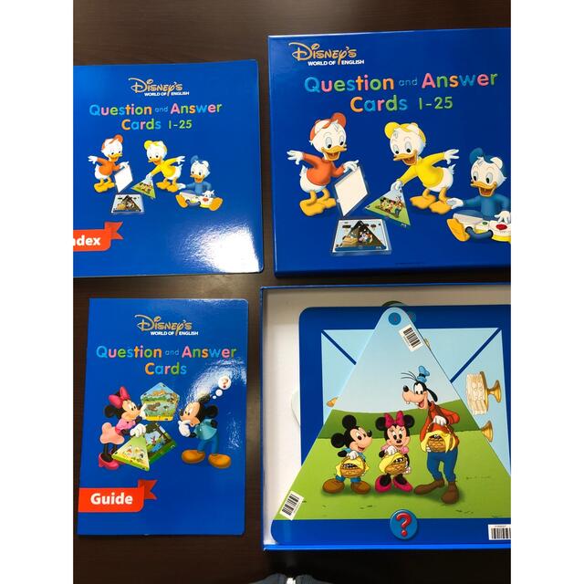 春夏新作モデル DWE - Disney ディズニー英語システム ガイド1冊インデックス4冊セット Q&Aカード 知育玩具