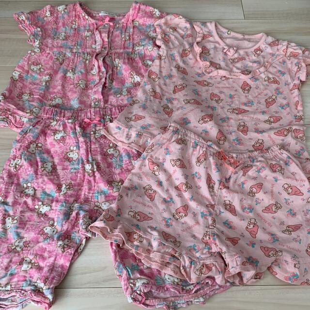 サンリオ(サンリオ)のパジャマ 女の子　サンリオ　100 キッズ/ベビー/マタニティのキッズ服女の子用(90cm~)(パジャマ)の商品写真