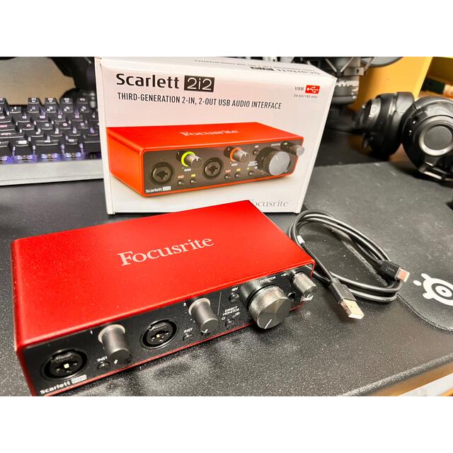 オーディオインターフェイス Scarlett 2i2 gen3  楽器のDTM/DAW(オーディオインターフェイス)の商品写真