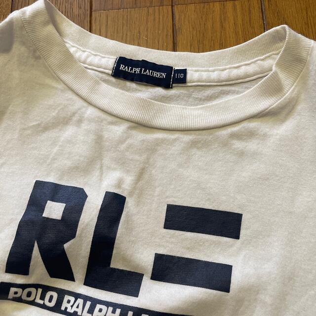 POLO RALPH LAUREN(ポロラルフローレン)のラルフローレン Tシャツ 白 110 キッズ/ベビー/マタニティのキッズ服男の子用(90cm~)(Tシャツ/カットソー)の商品写真