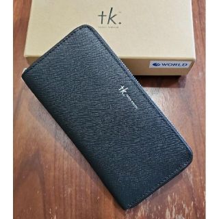 タケオキクチ(TAKEO KIKUCHI)のtk.　新品　メンズ　フェイクレザーウォレット(ブラック長)(長財布)