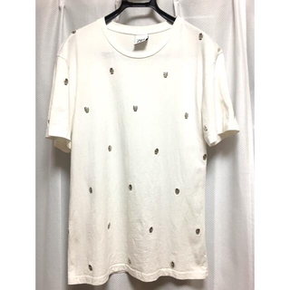 ザラ(ZARA)のZARA ドクロ装飾　白Tシャツ(Tシャツ/カットソー(半袖/袖なし))