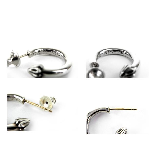 CHROME HEARTS HOOP PLAINプレーンフープピアス 伏せ CHROME HEARTS HOOP PLAINプレーンフープピアス 伏せ