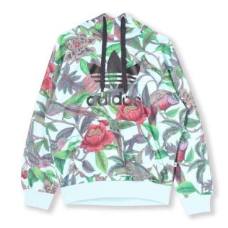 アディダス(adidas)のさくりな着 adidas アディダス  フラワー 花柄 トレフォイル パーカー(パーカー)