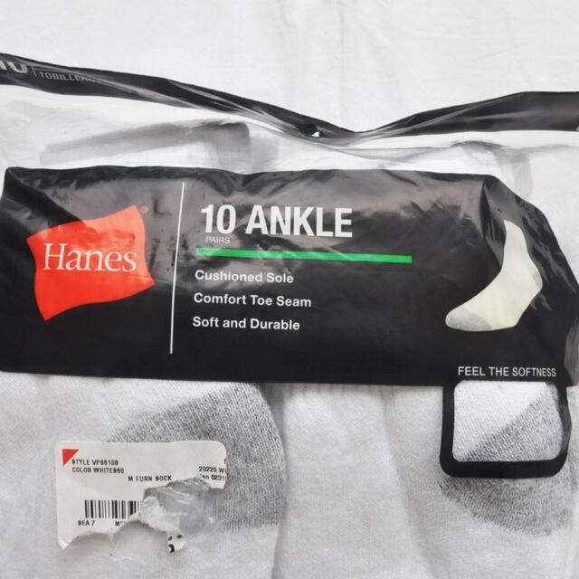 Hanes(ヘインズ)のHANES/10 VALUE PACK CUSHION ANKLE SOCKS メンズのレッグウェア(ソックス)の商品写真