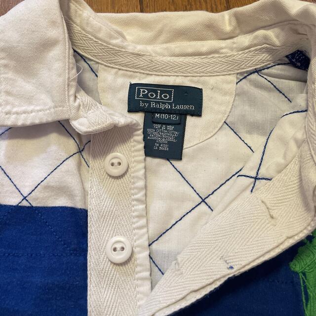 POLO RALPH LAUREN(ポロラルフローレン)のラルフローレン ボーダー ポロシャツ 10-12 キッズ/ベビー/マタニティのキッズ服男の子用(90cm~)(Tシャツ/カットソー)の商品写真