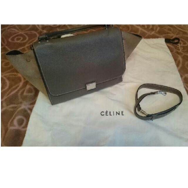 celine(セリーヌ)のセリーヌ トラペーズ バッグ レザー ラゲージ レディースのバッグ(トートバッグ)の商品写真