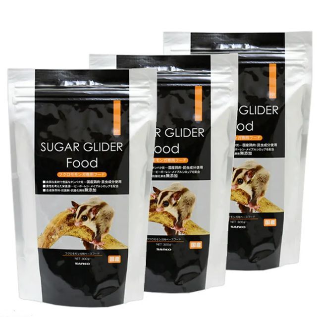 3袋】フクロモモンガフード 300g☆三晃商会 SANKO SHUGAR GLIDER Food フクロモモンガ専用フード