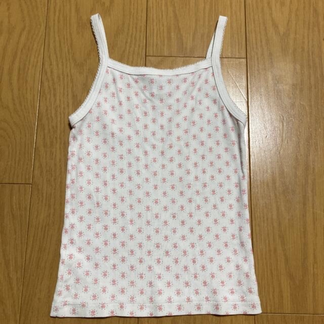 PETIT BATEAU(プチバトー)のプチバトー 花柄　キャミソール　100cm キッズ/ベビー/マタニティのキッズ服女の子用(90cm~)(下着)の商品写真