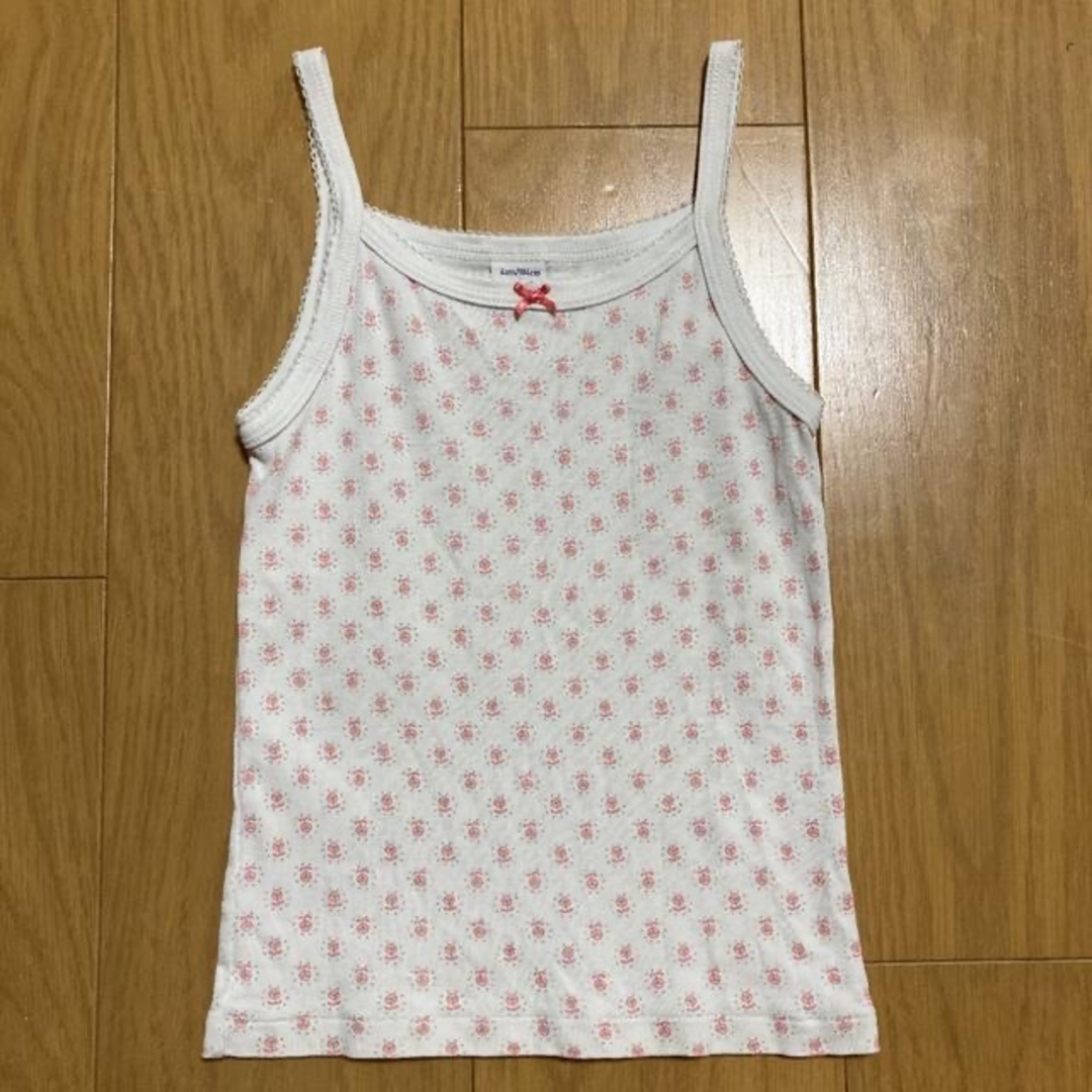 PETIT BATEAU(プチバトー)のプチバトー 花柄　キャミソール　100cm キッズ/ベビー/マタニティのキッズ服女の子用(90cm~)(下着)の商品写真