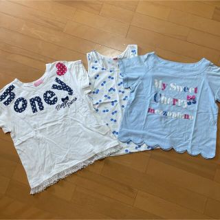 メゾピアノジュニア(mezzo piano junior)のメゾピアノ3点セット(Tシャツ/カットソー)