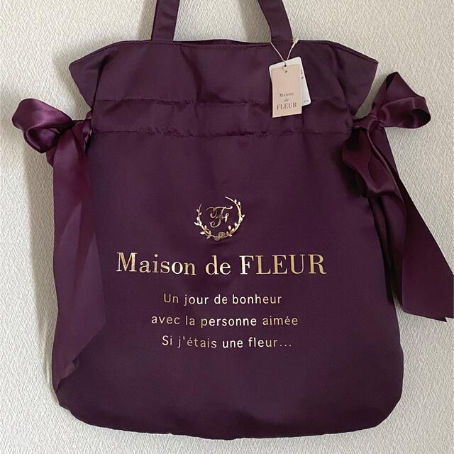 Maison de FLEUR(メゾンドフルール)のMaison de FLEUR ダブルリボントートバッグ レディースのバッグ(トートバッグ)の商品写真