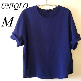 ユニクロ(UNIQLO)のUNIQLO 半袖シフォンブラウス　トップス　Mサイズ(シャツ/ブラウス(半袖/袖なし))