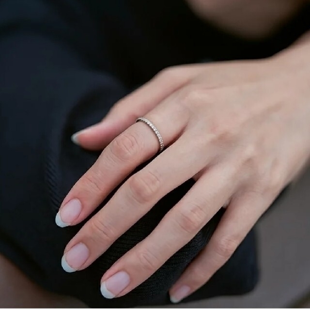 ですが】 アム フルエタニティリング ダイヤ0.37ct Pt950 プラチナの