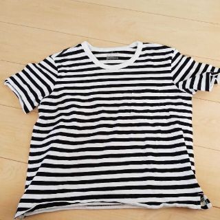 ムジルシリョウヒン(MUJI (無印良品))の無印良品　半袖　トップス　ボーダー(Tシャツ(半袖/袖なし))