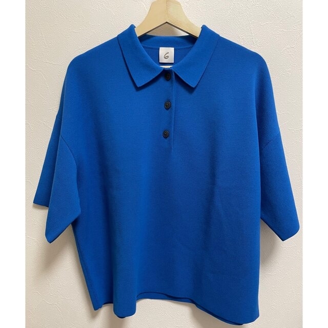 6 (ROKU) - <6(ROKU)>KNIT SHIRT/ニットポロシャツの通販 by
