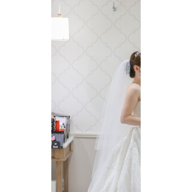 MIRROR MIRROR ベール　ギャザー レディースのフォーマル/ドレス(ウェディングドレス)の商品写真