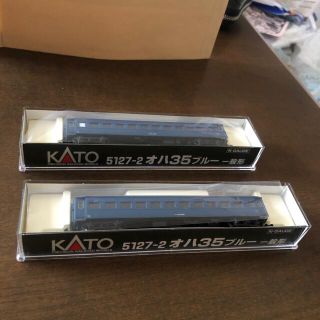 カトー(KATO`)の赤字覚悟最終値下げ！kato nゲージ オハ35ブルー 一般形 2両(鉄道模型)