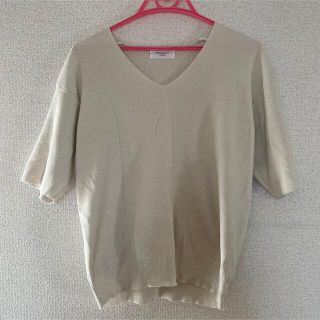 オペークドットクリップ(OPAQUE.CLIP)のラメニット　トップス (Tシャツ/カットソー(半袖/袖なし))