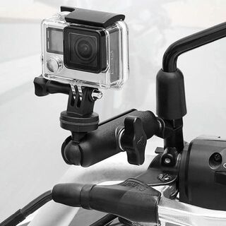 ゴープロ(GoPro)の(送料無料カメラマウント自転車ハンドル２点可変RAM MOUNTSラムマウント(ビデオカメラ)