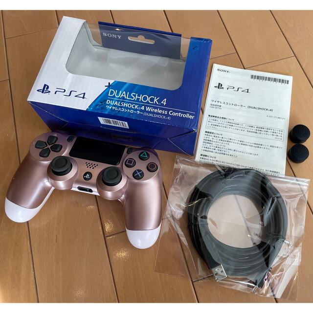 【ほぼ未使用☆箱保管品】SONY 純正ワイヤレスコントローラー　ローズ・ゴールドピンク系