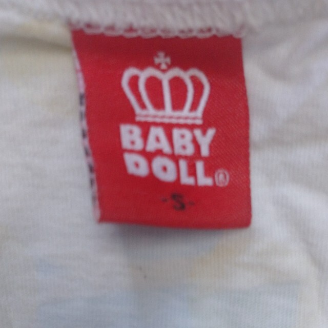 BABYDOLL(ベビードール)のBABY DOLL  Tシャツsサイズ キッズ/ベビー/マタニティのキッズ服女の子用(90cm~)(Tシャツ/カットソー)の商品写真