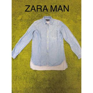 ザラ(ZARA)のZARAMAN ザラ デニムシャツ　★美品★(シャツ)