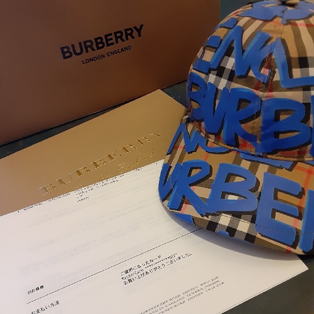 BURBERRY(バーバリー)のバーバリー　グラフィティヴィンテージチェック　ベースボールキャップ メンズの帽子(キャップ)の商品写真