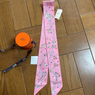 新品☆エルメス ツイリー レクレアポア 鍵 ピンク