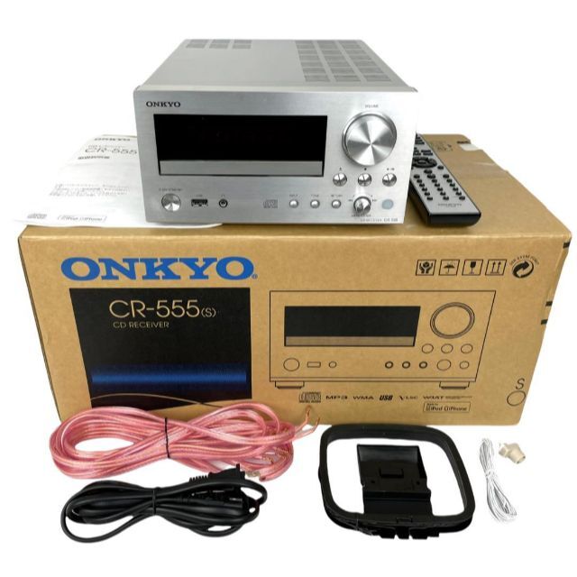 ONKYO CDチューナーアンプ CR-555(S) ショッピング公式 ハンドメイド