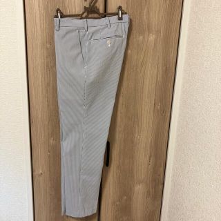 ユニクロ(UNIQLO)のnaoyaさま専用　ユニクロ　感動パンツ　73  ブルーストライプ(スラックス)