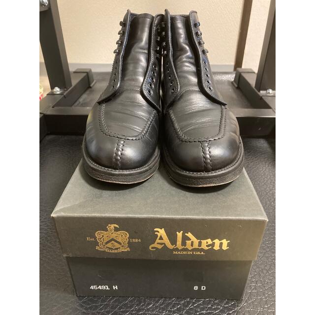 Alden(オールデン)の本日限定価格！Alden/オールデン タンカーブーツ 45491H 黒 8D メンズの靴/シューズ(ブーツ)の商品写真