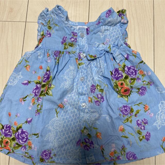 hakka baby(ハッカベビー)の極美品　ハッカベビー　セットアップ　80cm キッズ/ベビー/マタニティのベビー服(~85cm)(その他)の商品写真