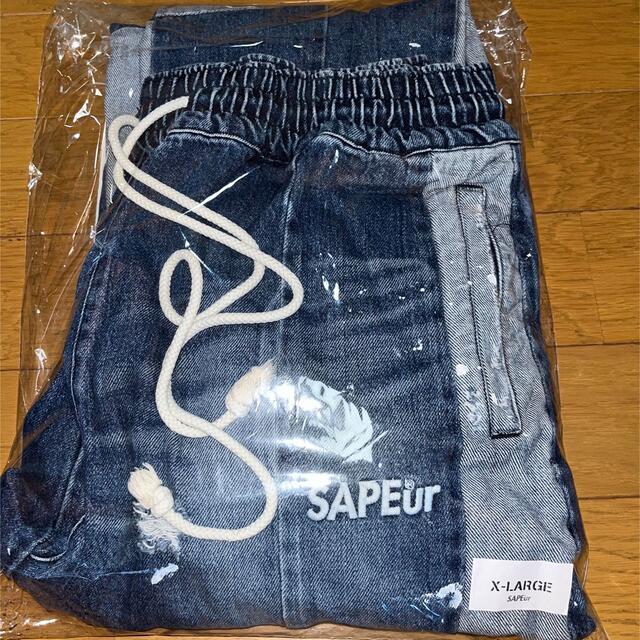 XL SAPEur VINTAGE DENIM TRACKPANTS インディゴsapeurデニム