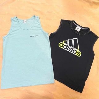 アディダス(adidas)の男児　ノースリーブ　タンクトップ　2枚組　アディダス　mont-bell(Tシャツ/カットソー)