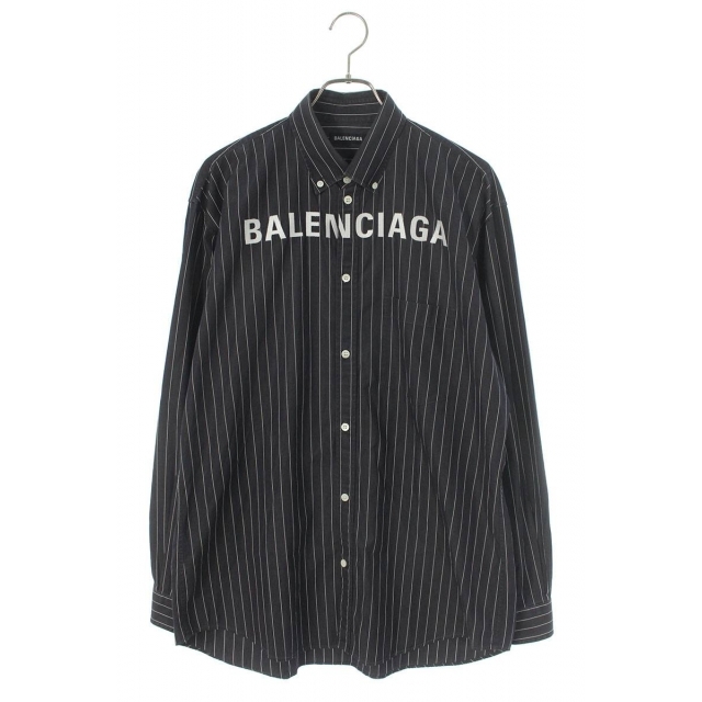 最高の品質の Balenciaga - バレンシアガ ロゴ刺繍ストライプオーバー