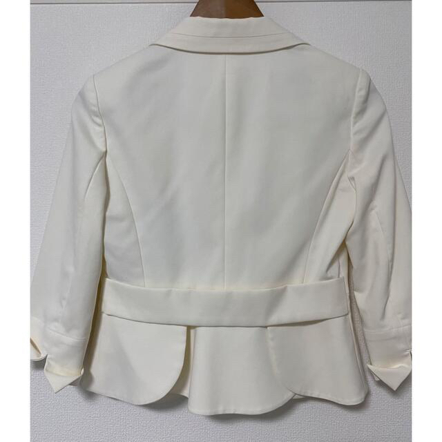 DOUBLE STANDARD CLOTHING(ダブルスタンダードクロージング)のダブスタ　ヴァニラクチュール　ジャケット　白　ホワイト　ショート丈 レディースのジャケット/アウター(テーラードジャケット)の商品写真