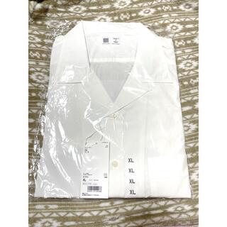ユニクロ(UNIQLO)のUNIQLOU オープンカラーシャツ （長袖）XLサイズ 新品未使用(シャツ)