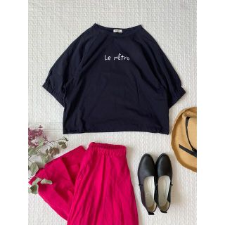 ナチュラルランドリー(NATURAL LAUNDRY)の//専用です//未使用mignon aine ミニョンエネ　ロゴTシャツ半袖(Tシャツ(半袖/袖なし))