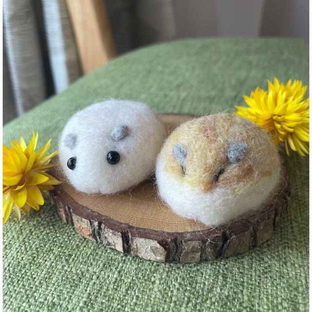 2点セットでお得☆ゆるかわジャンガリアンハムスターマスコット 癒し雑貨